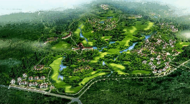 人文旅游項目旅游策劃公司:貴州好花紅總旅游規劃鳥(niǎo)瞰圖