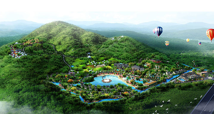 林豐溫泉旅游規劃鳥(niǎo)瞰圖