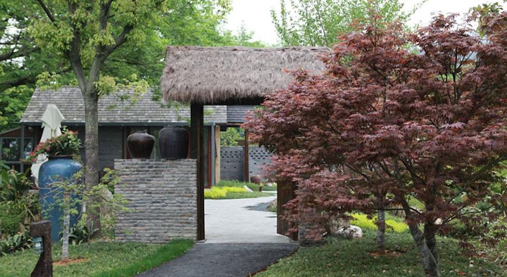 鄉村旅游規劃設計公司：熱土養生莊園旅游規劃之體現質(zhì)樸風(fēng)格的園林小品